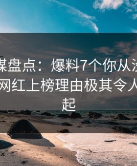 蜜桃传媒盘点：爆料7个你从没注意的细节，网红上榜理由极其令人争议四起